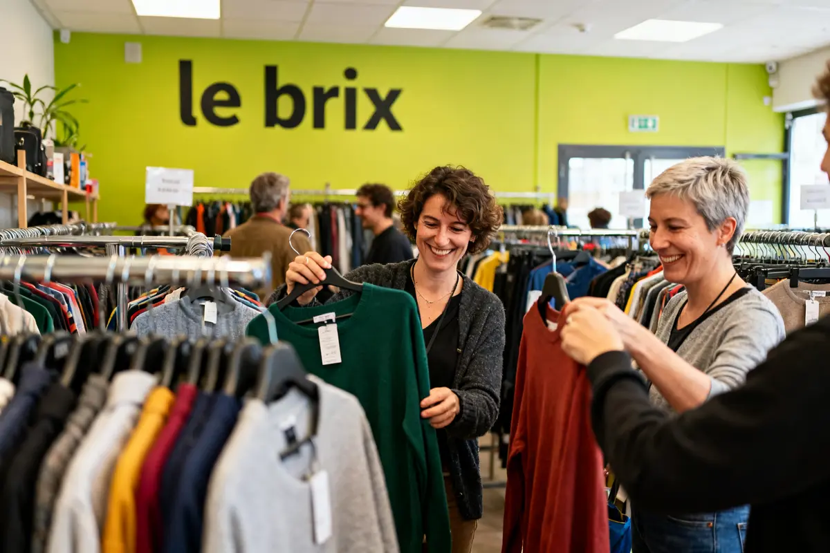 Magasin Partage le Brix friperie associative solidaire et circulaire : mode durable et engagement