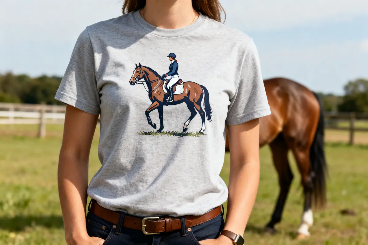 T shirt cheval : Styles originaux &amp; confort pour équitation